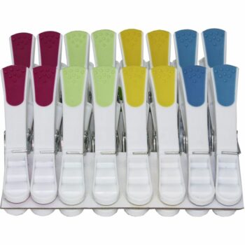 Lot de 16 pinces à linge JUMBO