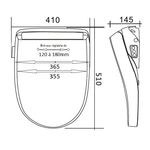 Abattant WC lavant Luxe Silver – Image 6