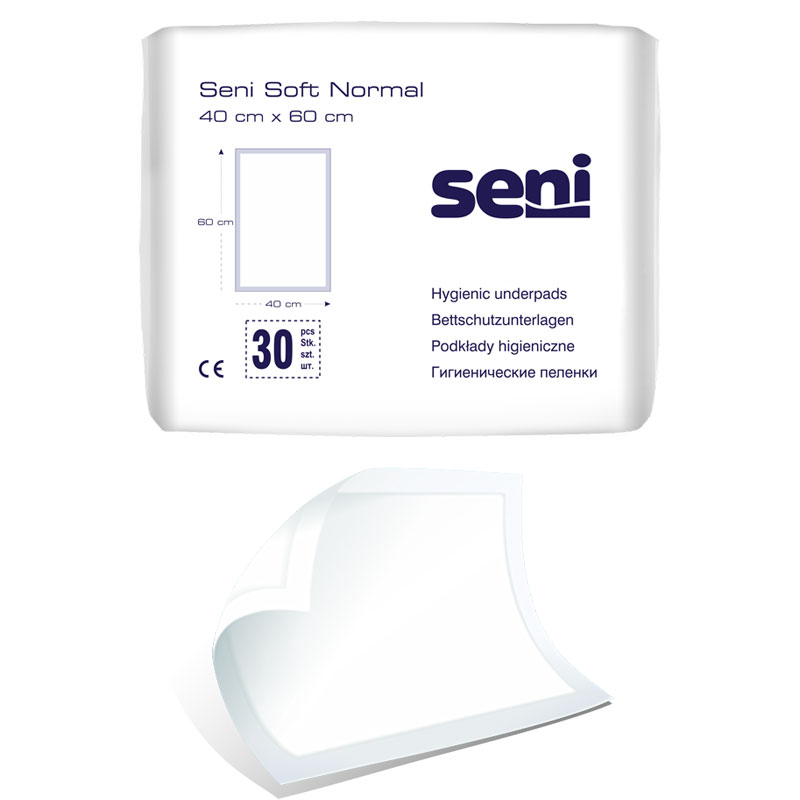 SENI SOFT NORMAL 40x60 underpads - Box of 240