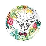 Assiette décor fun antidérapante en mélamine – Image 3