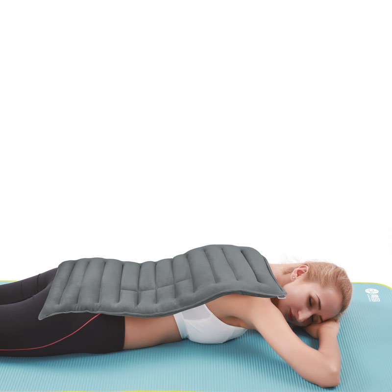 Coussin long lombaire/cervical à chauffer en graines de lin – Image 3