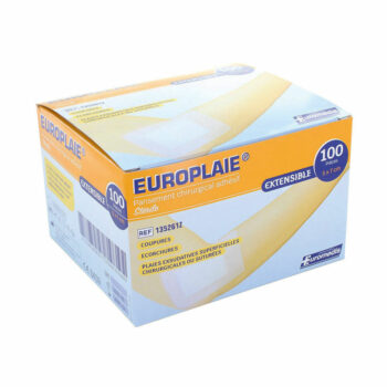 Pansement adhésif EUROPLAIE avec compresse centrale stérile