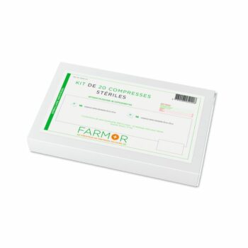 Kit 20 compresses de gaze stériles panachées
