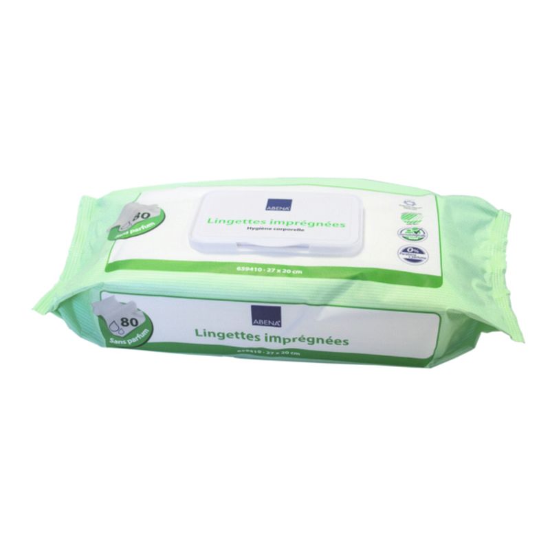 Lingette de toilette sans parfum