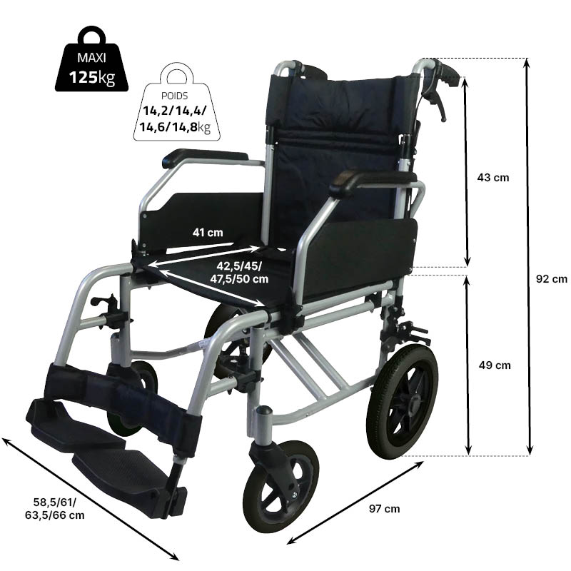 Fauteuil roulant de transfert ModuloLight – Image 9