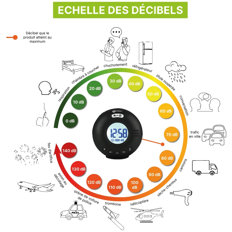 Réveil Wake'N'Shake voyager – Image 3