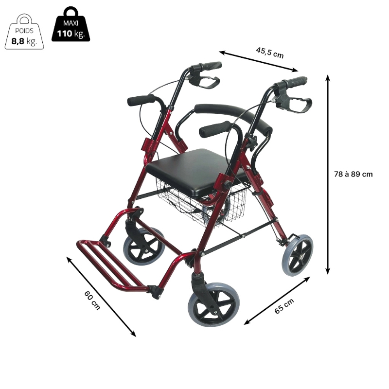 Rollator fauteuil de transfert Victor – Image 12