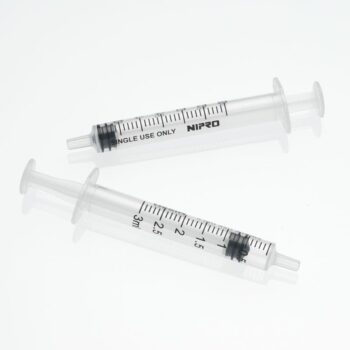 Seringue 3 pièces avec luer centré/excentré